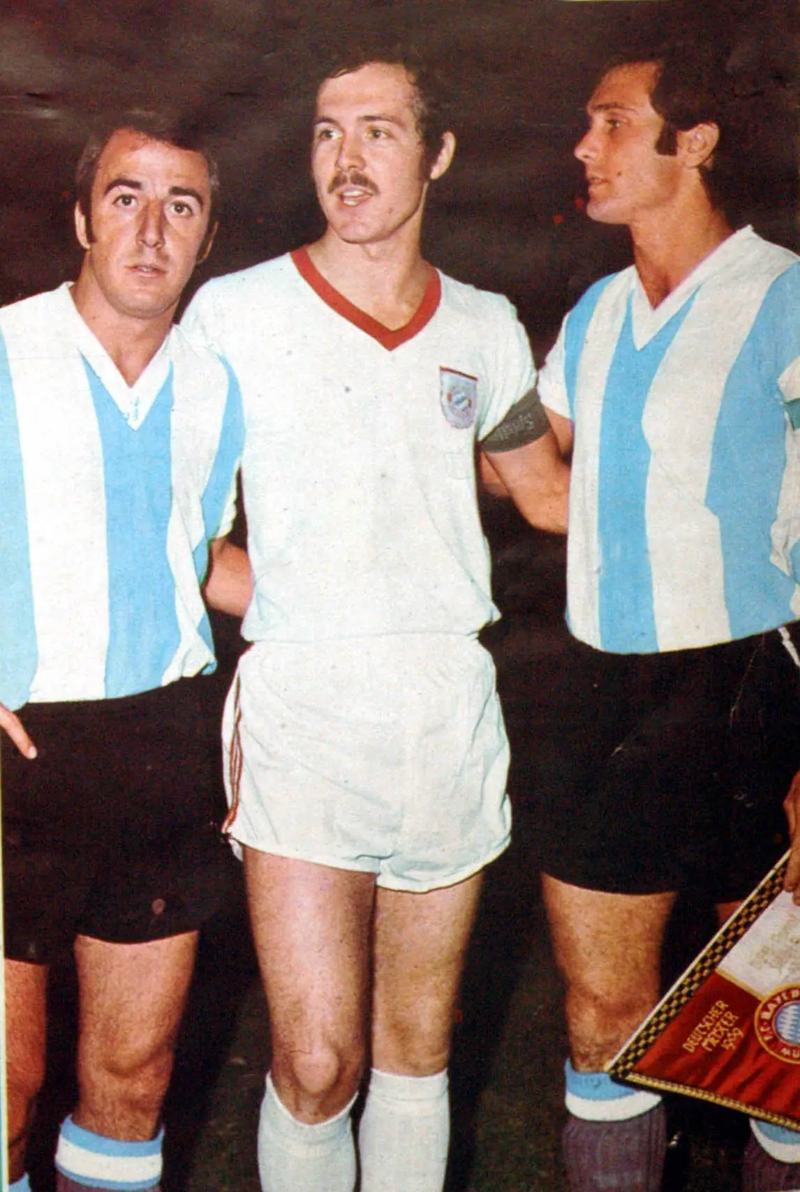Franz Beckenbauer, captain of Bayern Munich, in December 1970 in Buenos Aires, six months after León
