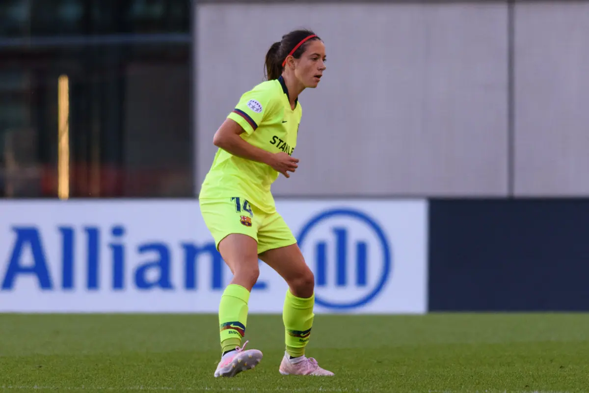 Aitana Bonmatí in Barcelona colours in the 2019 Champions League, five years before Bilbao