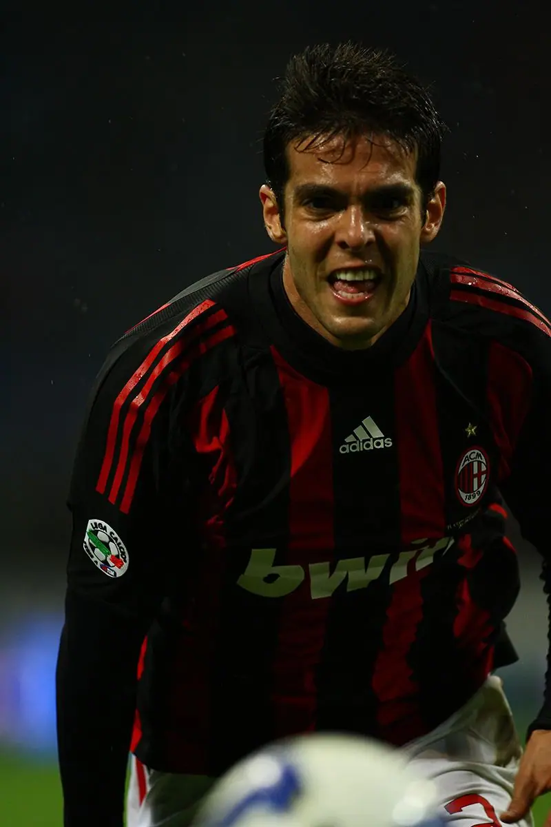 Kaká in AC Milan kit, Serie A v Torino at San Siro, April 2009