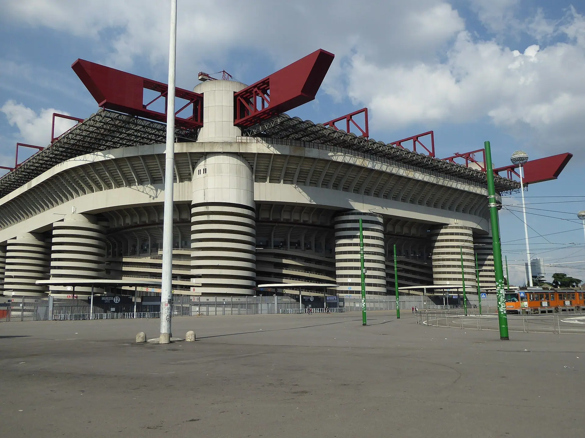 The Stadio Giuseppe Meazza (San Siro) in Milan, venue of West Germany v Netherlands in 1990, photographed in 2018