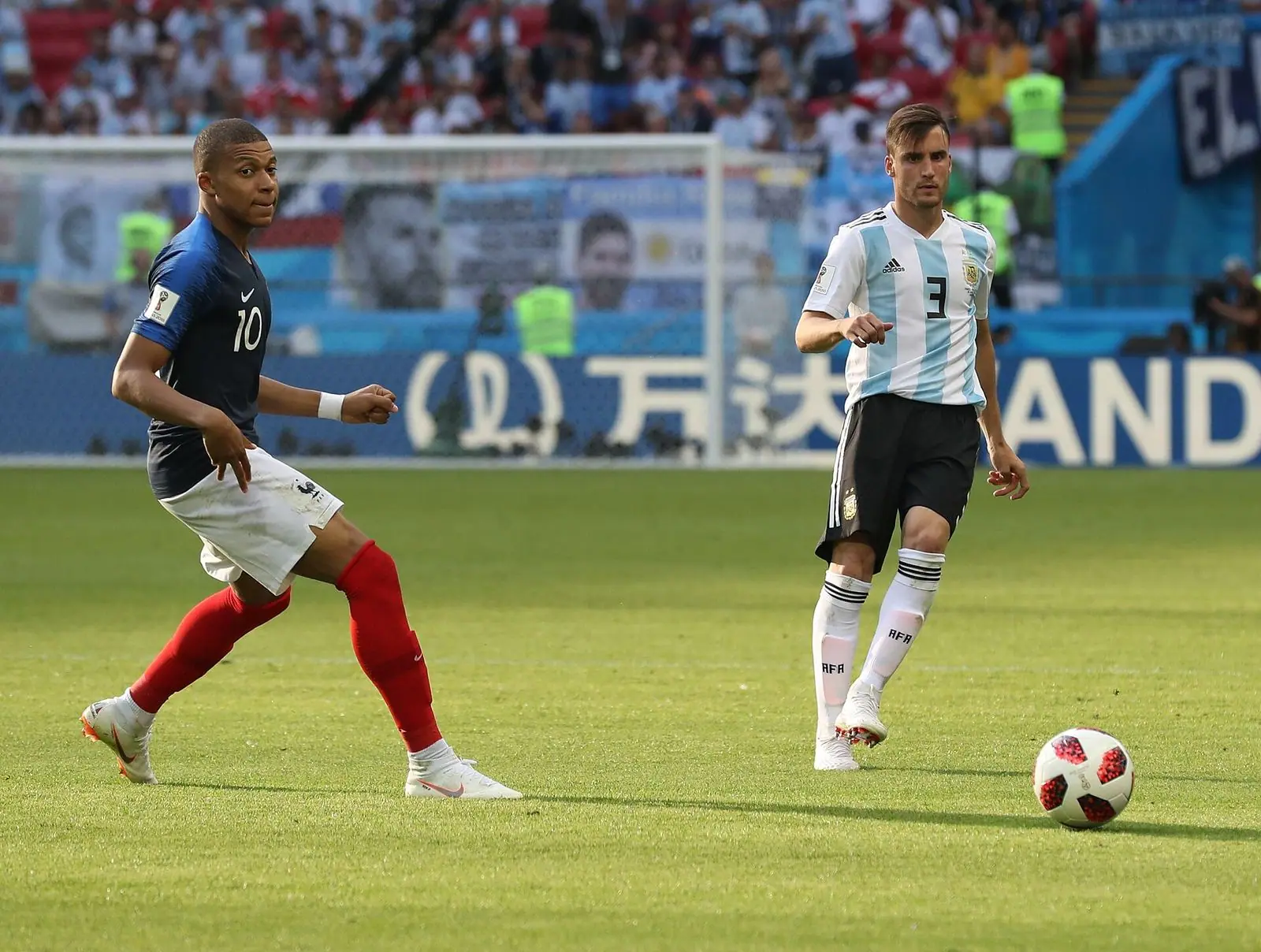 Mbappé at Kazan Arena, France v Argentina, 30 June 2018