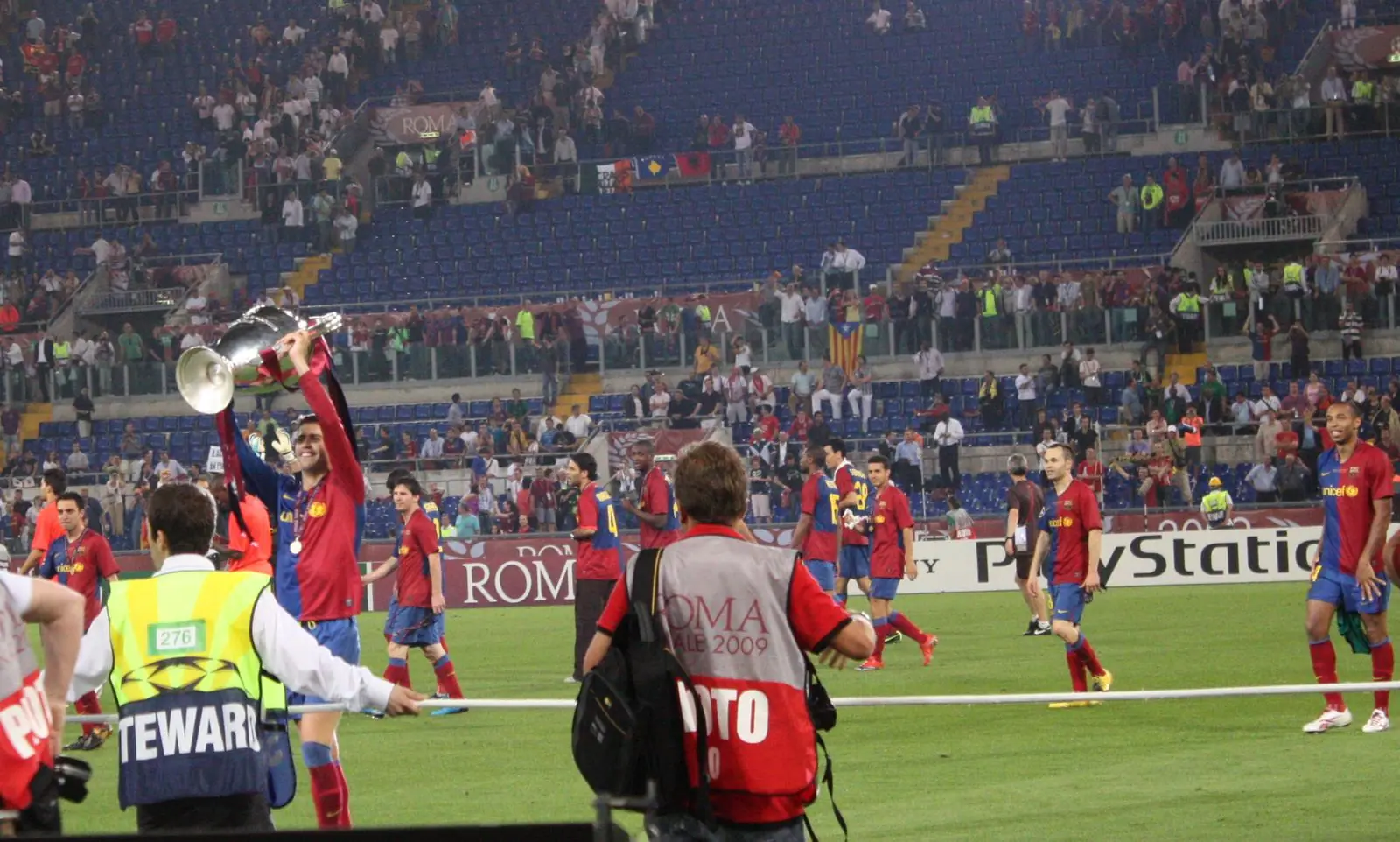 Barcelona celebrate in Rome, 27 May 2009