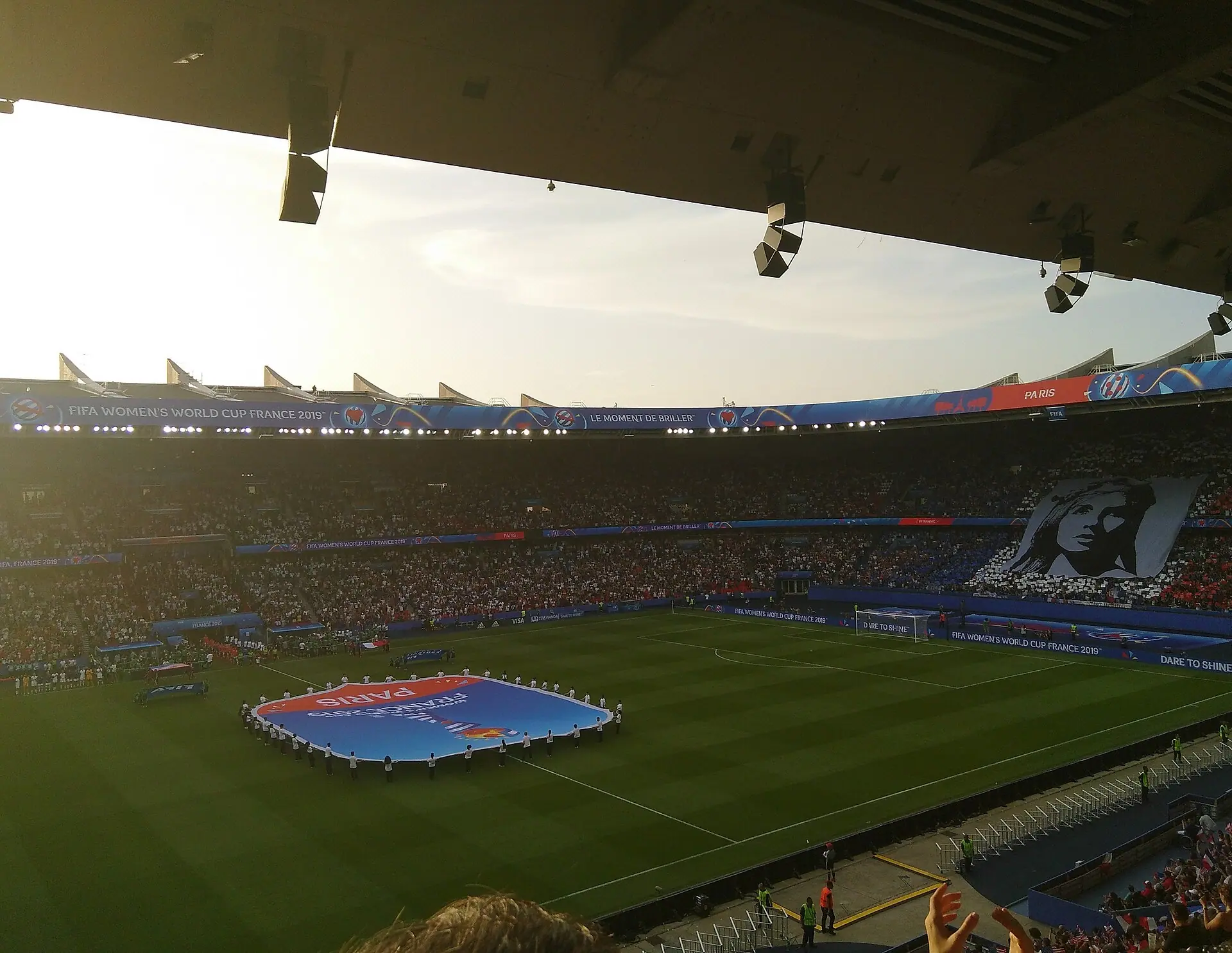 Parc des Princes before France v United States, Women's World Cup quarter-final, 28 June 2019