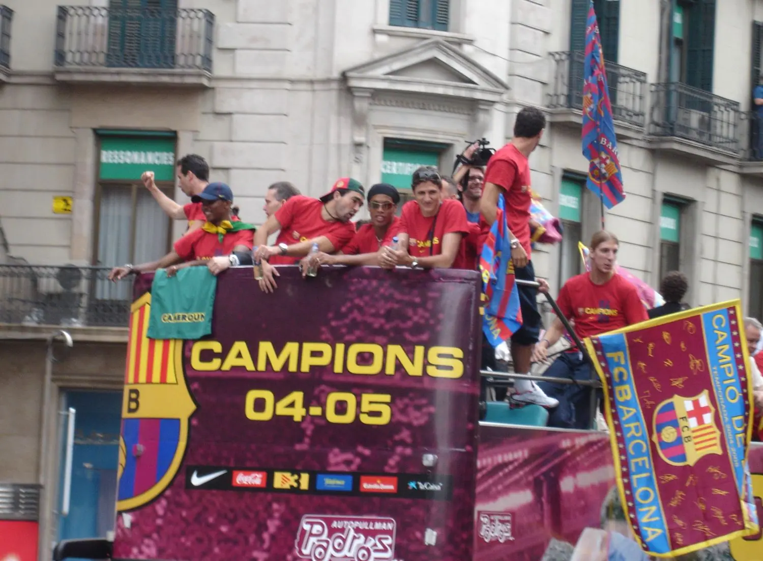 Barcelona’s 2004–05 title parade
