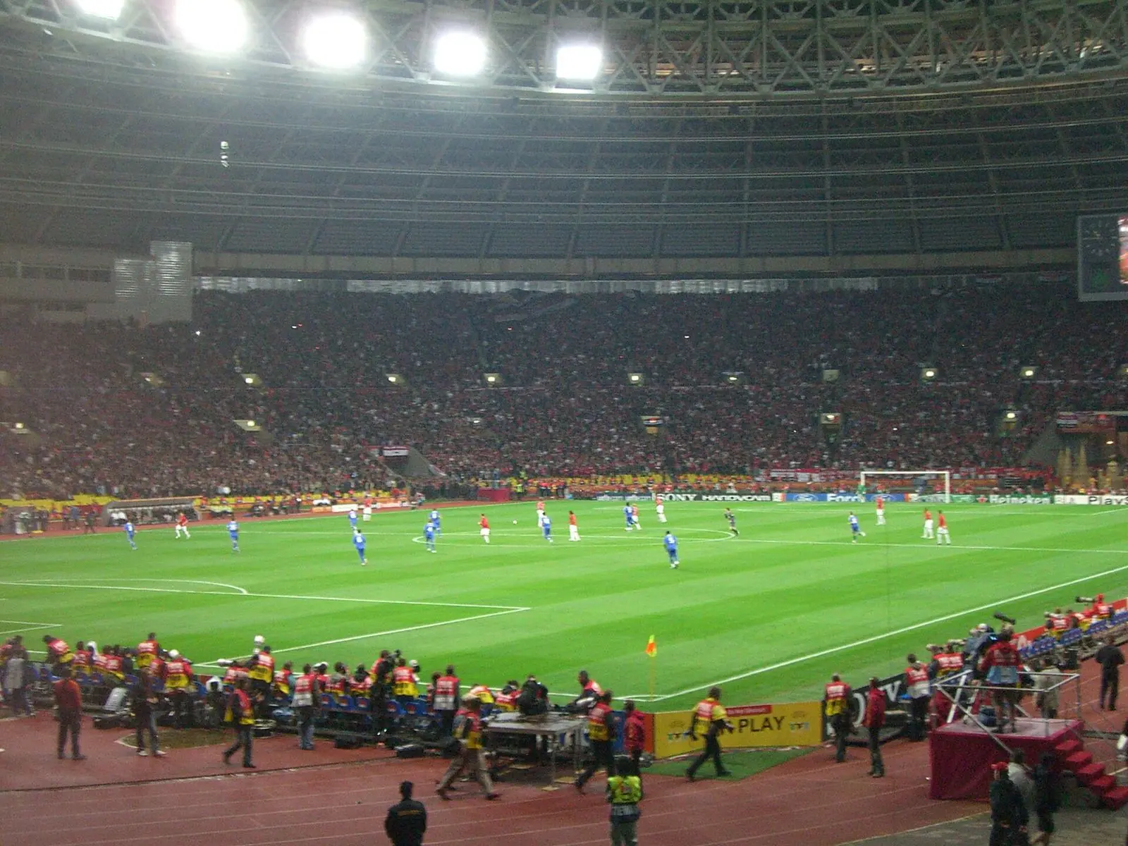 The 2008 Champions League final, Luzhniki Stadium, Moscow