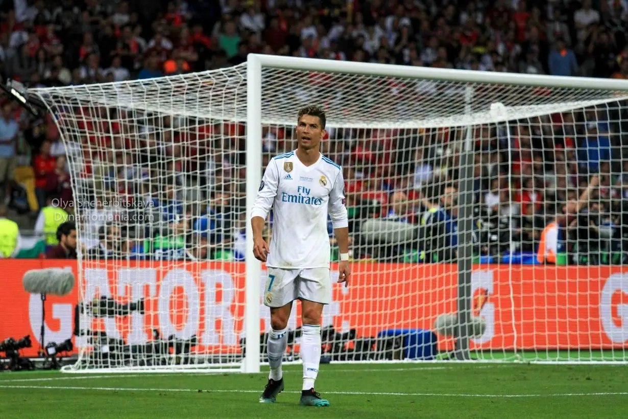 Ronaldo in the 2018 Champions League final, Kyiv
