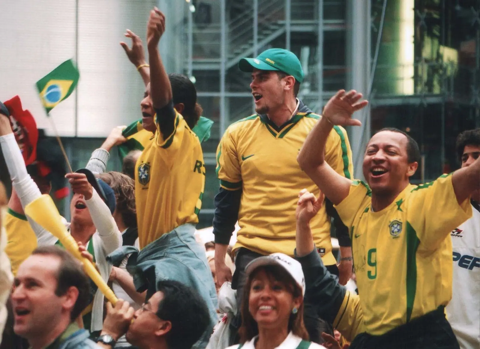 Brazil fans at the 2002 World Cup in Japan