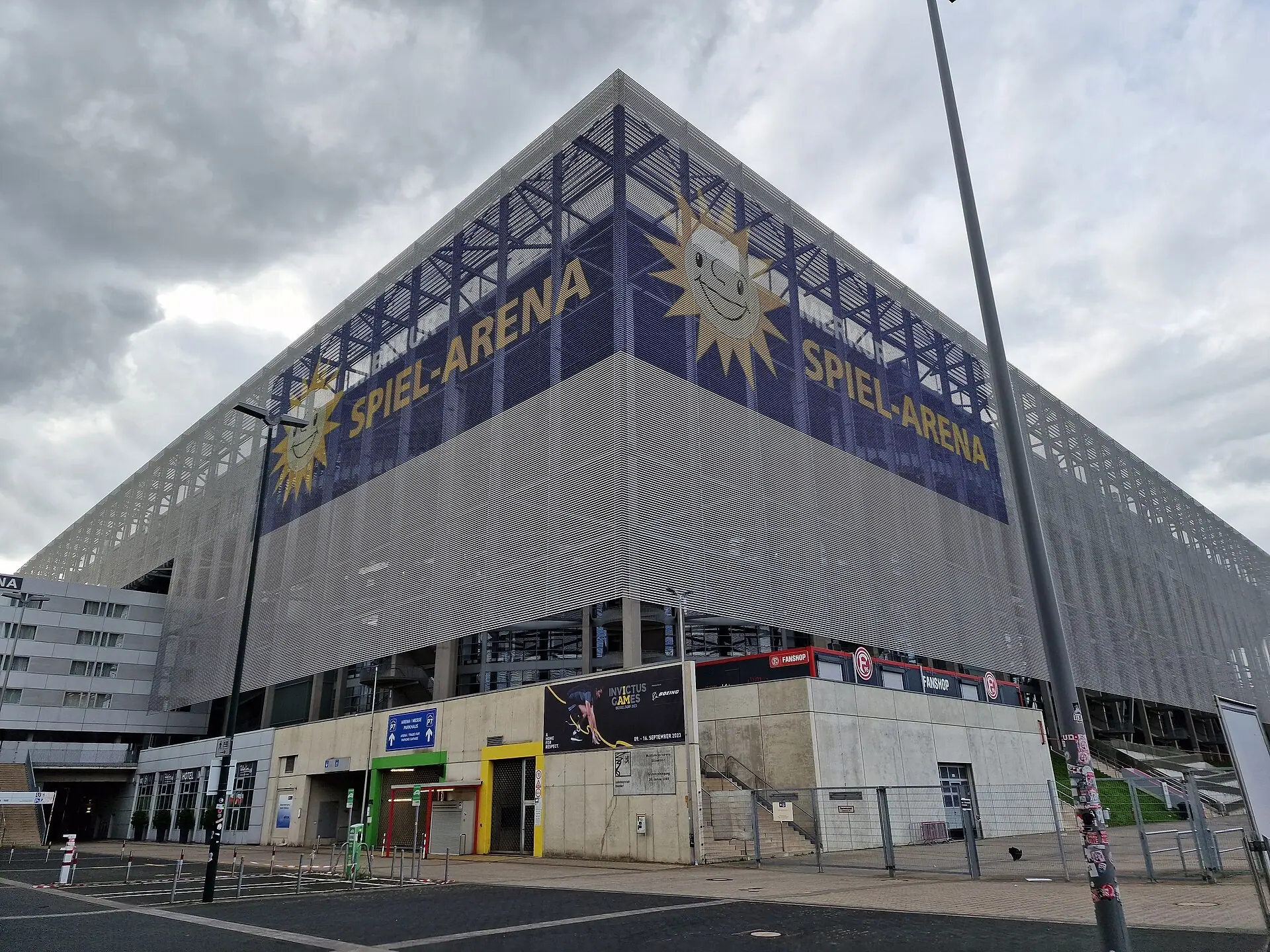 The Merkur Spiel-Arena in Düsseldorf, venue of England v Switzerland at Euro 2024, photographed in 2023