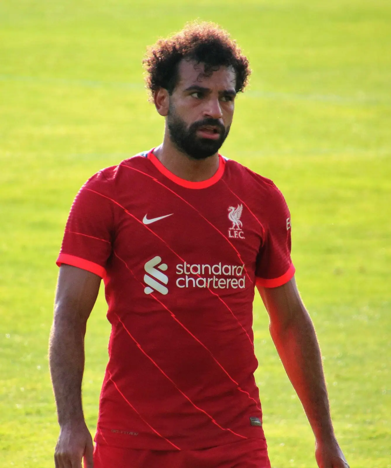 Mohamed Salah in Liverpool kit, pre-season friendly vs Mainz, 23 July 2021