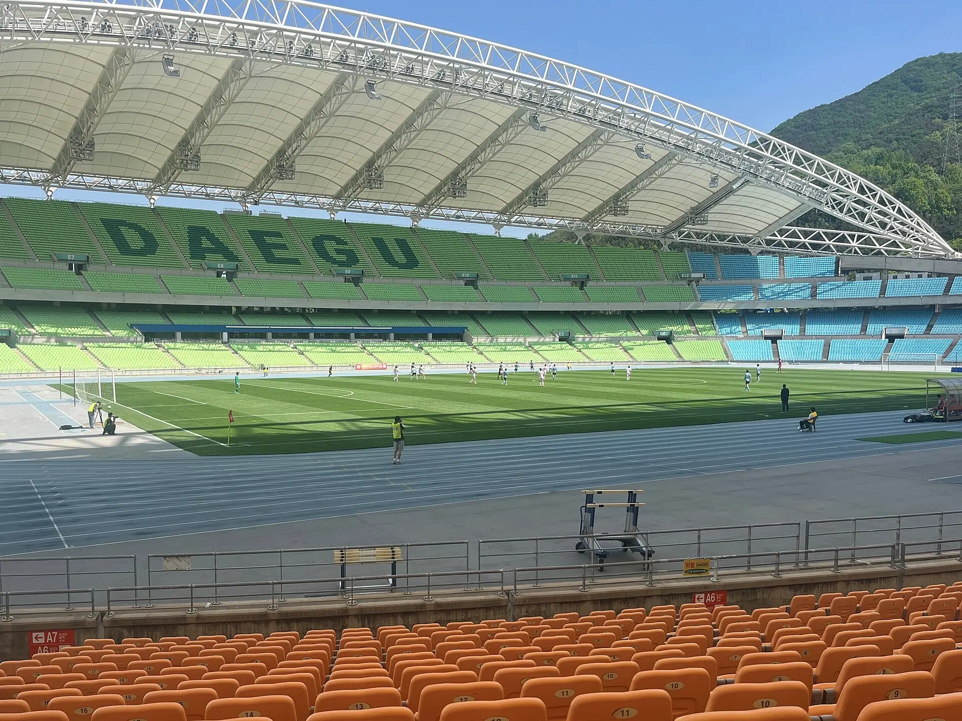Daegu Stadium, venue of the 2002 World Cup third-place match, photographed in 2024